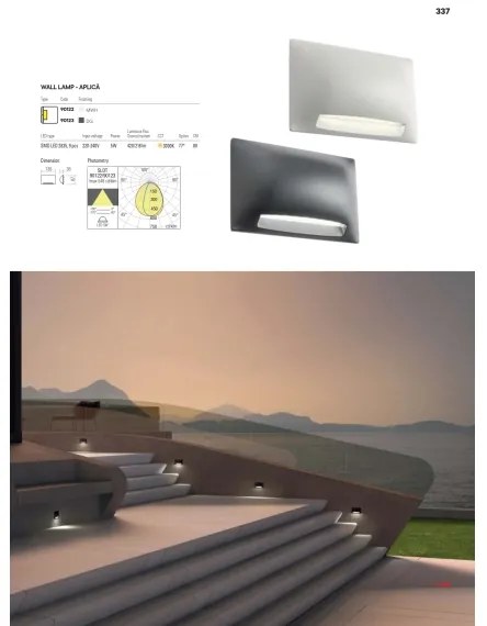 Redo 90009 - Lampă LED de orientare pentru exterior TAMPA, 11W, 230V, IP54, albă