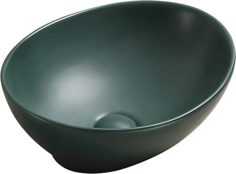 Mexen Elza chiuvetă de blat 40 x 33 cm, verde închis mat - 21014047