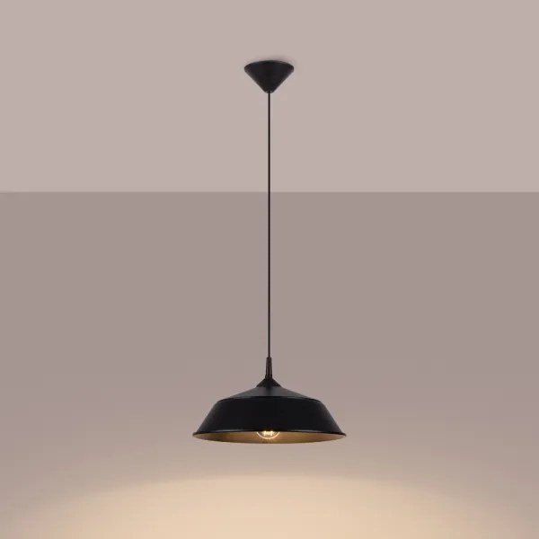Lustră pe cablu Sollux SL.1328 FRIKA 1xE27/15W/230V negru