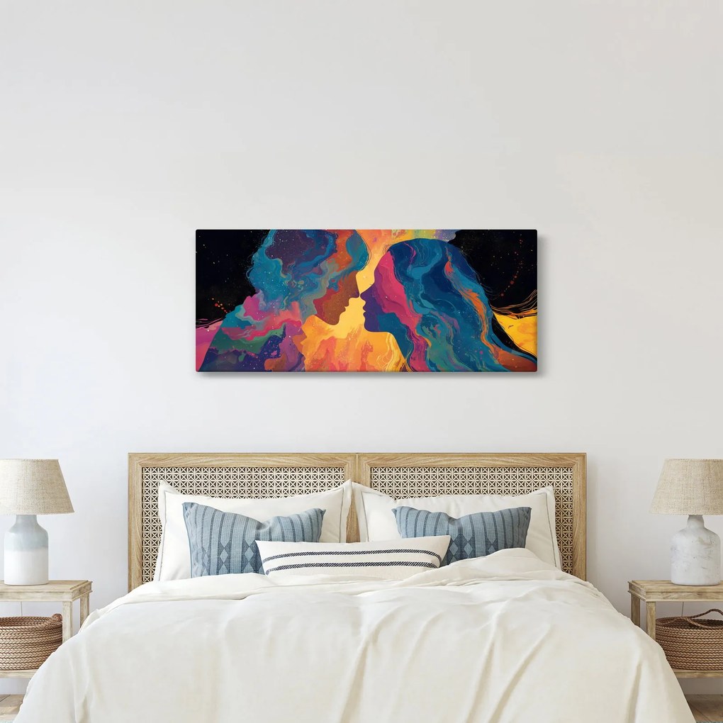 Tablou - Dragoste cosmică (120x50 cm)