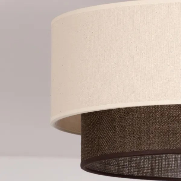 Brilagi - Plafonieră LED BOHO STYLE 1xE27/15W/230V Ø 40 cm crem/maro