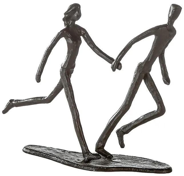 Figurina RUNNING, metal, 18x17X7 cm