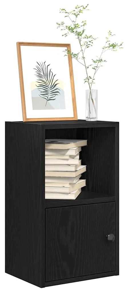 vidaXL Bibliotecă Stejar negru 31x24x52 cm Lemn prelucrat