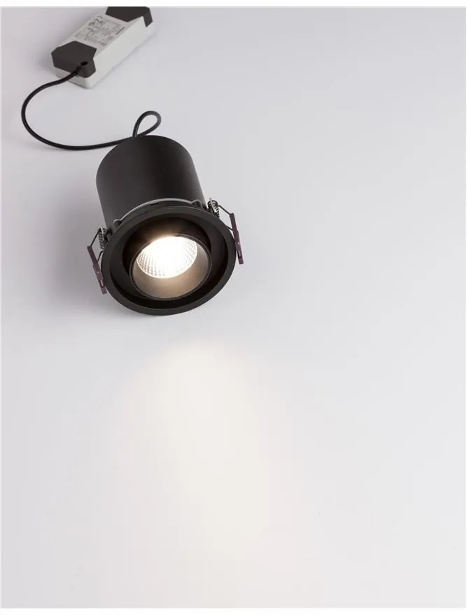 Spot LED incastrabil ajustabil design modern PIN negru