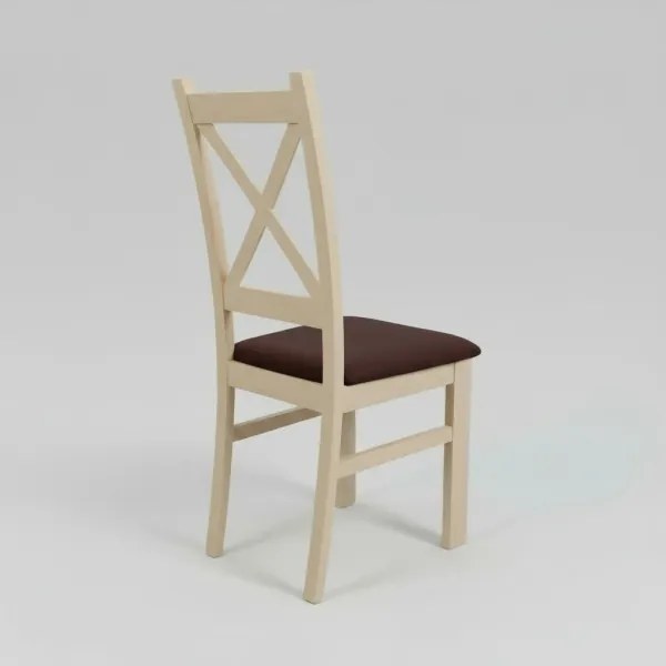 Scaun de sufragerie NATE stejar sonoma/maro închis