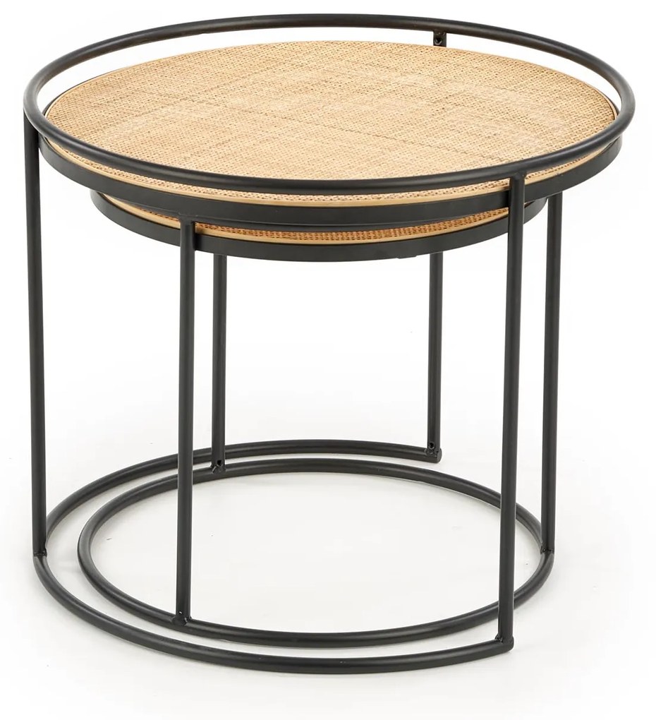 Set masute de cafea Ratan Natural, LIDINGO