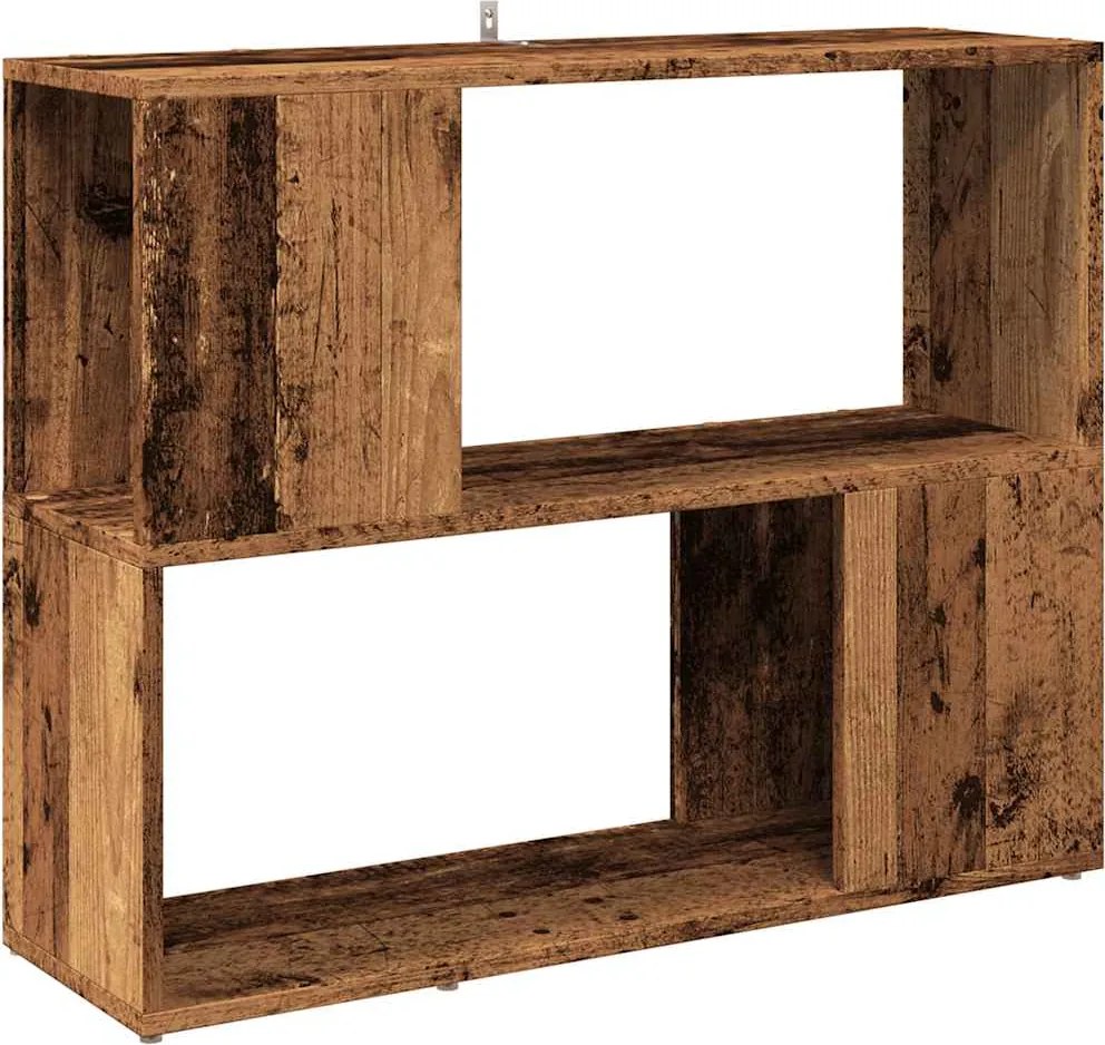 vidaXL Dulap cu cărți/Separator de cameră Lemn vechi 80x24x63 cm