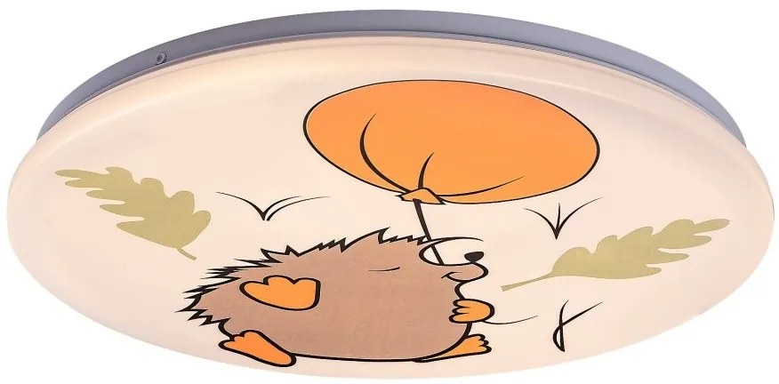 Aplica camera copii motiv arici si balon Hedgy LED