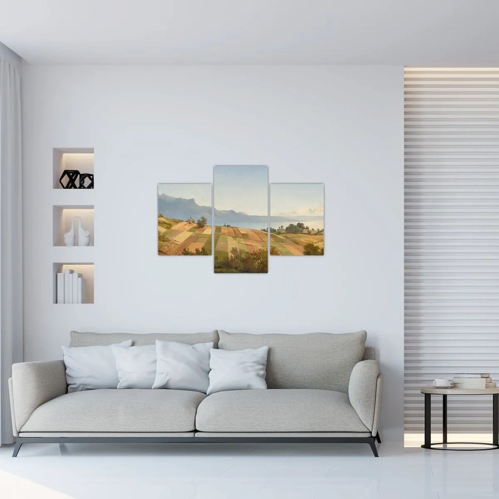 Tablou - Alexandre Calame, Swiss Landscape, reproducere (90x60 cm)