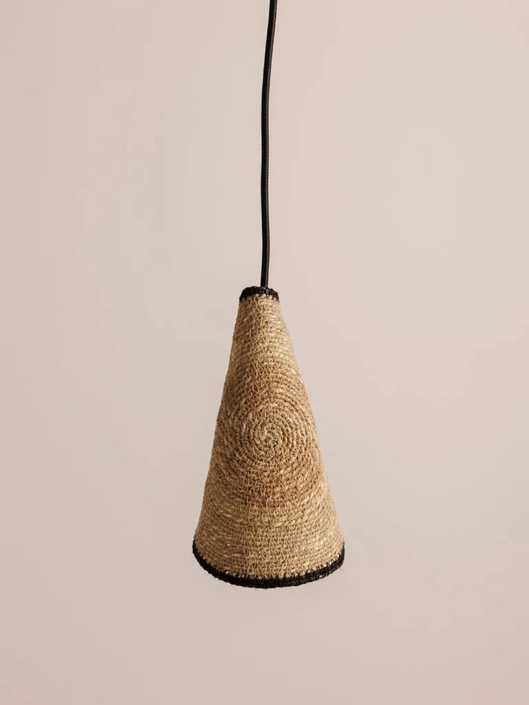 Lustra natur, din iuta naturala, H26cm Yucatan