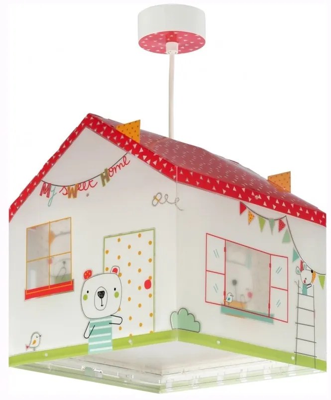 Lustra camera copii cu imagini imprimate, My Sweet Home 11672 DB