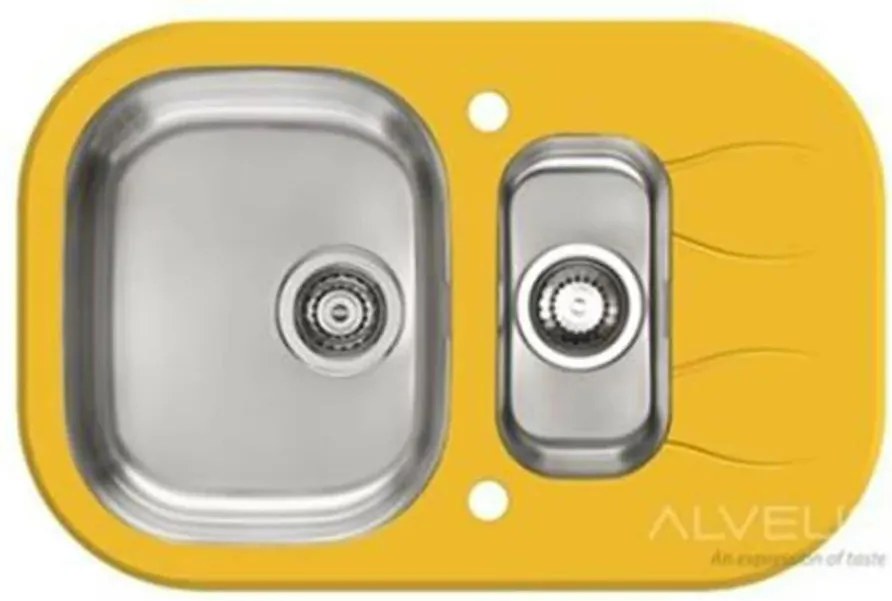 Chiuveta inox Alveus Wave 30 finisaj personalizat 76x50 cm