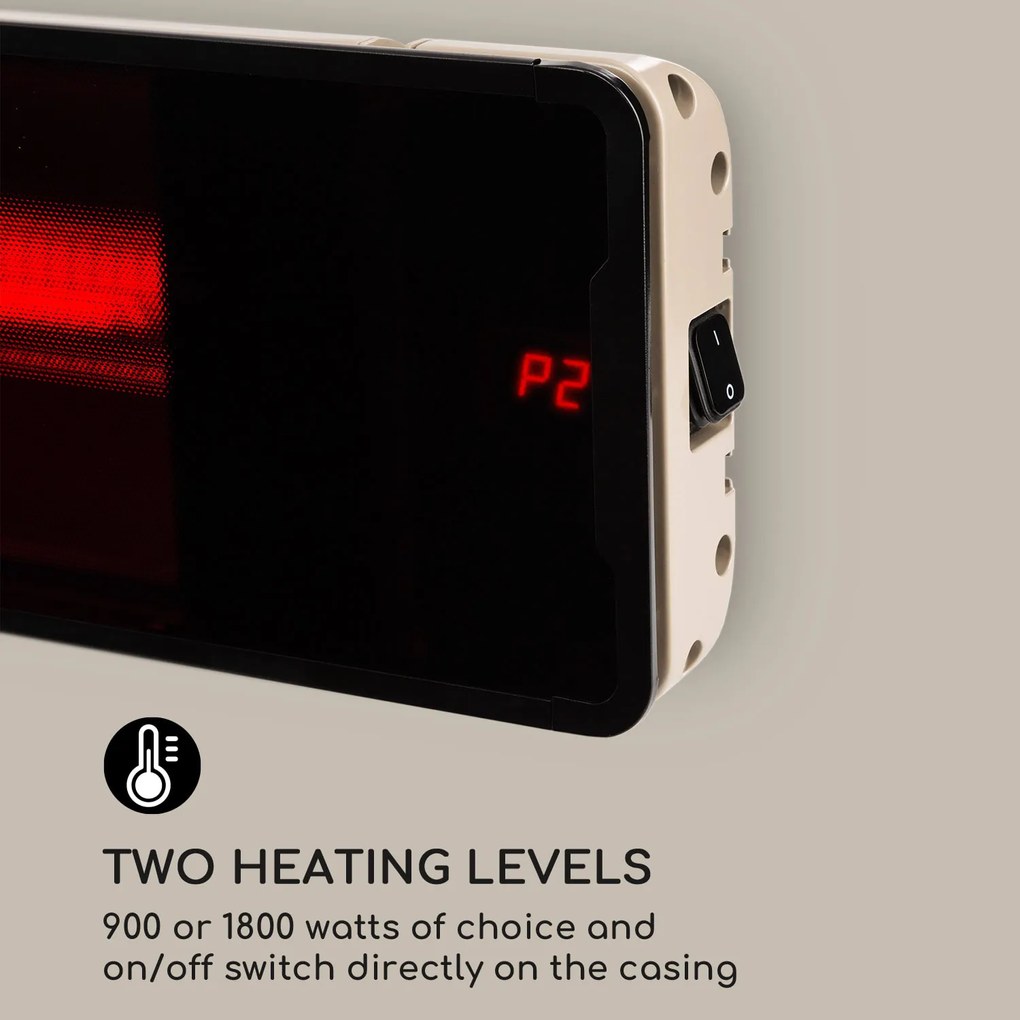 Blumfeldt Phantom Plus, încălzitor, aluminiu, 900/1800, telecomandă, gri