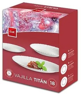 Set de farfurii Toro cu 18 piese TITAN