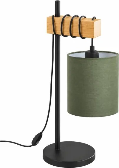 BRILAGI - Lampă de masă NUBILA 1xE27/40W/230V maro/negru/verde