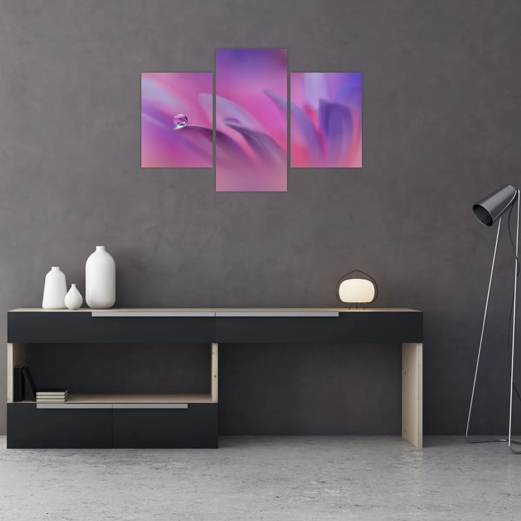 Tablou - Picătură pe floare (90x60 cm)