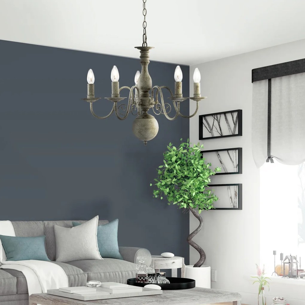 Lustra stil rustic Greythorne 5L 2265-5GY SRT