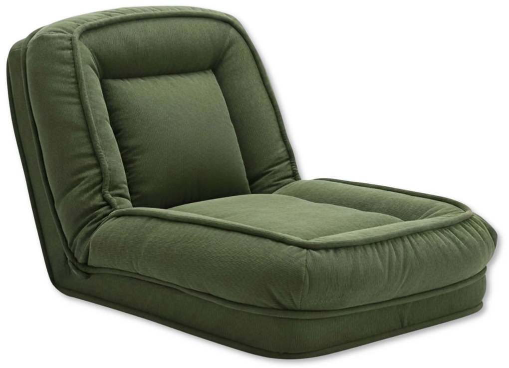 Fotoliu relaxant reglabil LAZY SOFA, verde