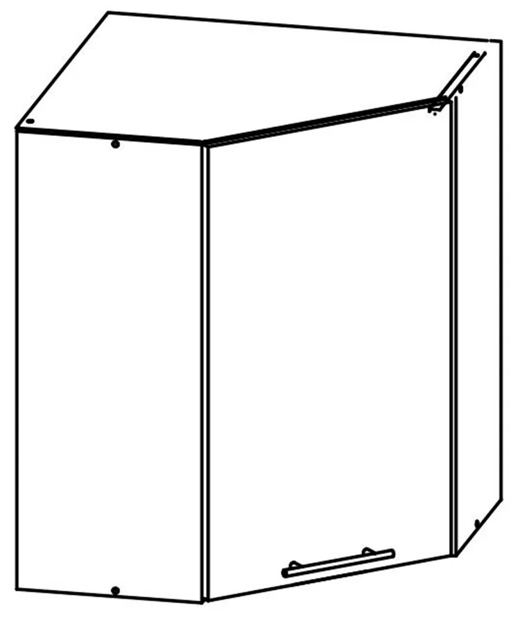 Dulap superior de bucătărie, de colț W60N Flor. 1014746