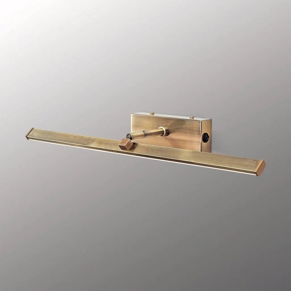 Aplica LED pentru tablou PUBLIO L-50cm alama antique