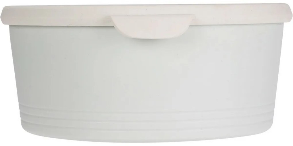 Set de caserole EH din plastic 3 buc, crem