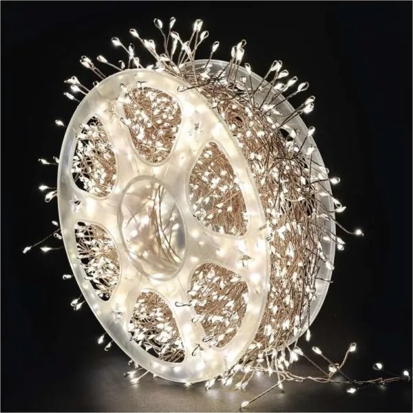 Ghirlandă LED de exterior 1920xLED/8 funcții 19,2m IP44 alb cald