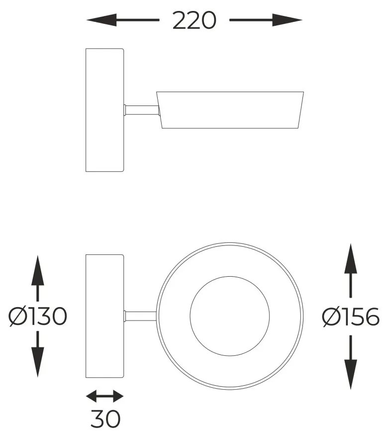 Aplica de perete LED design modern LARA