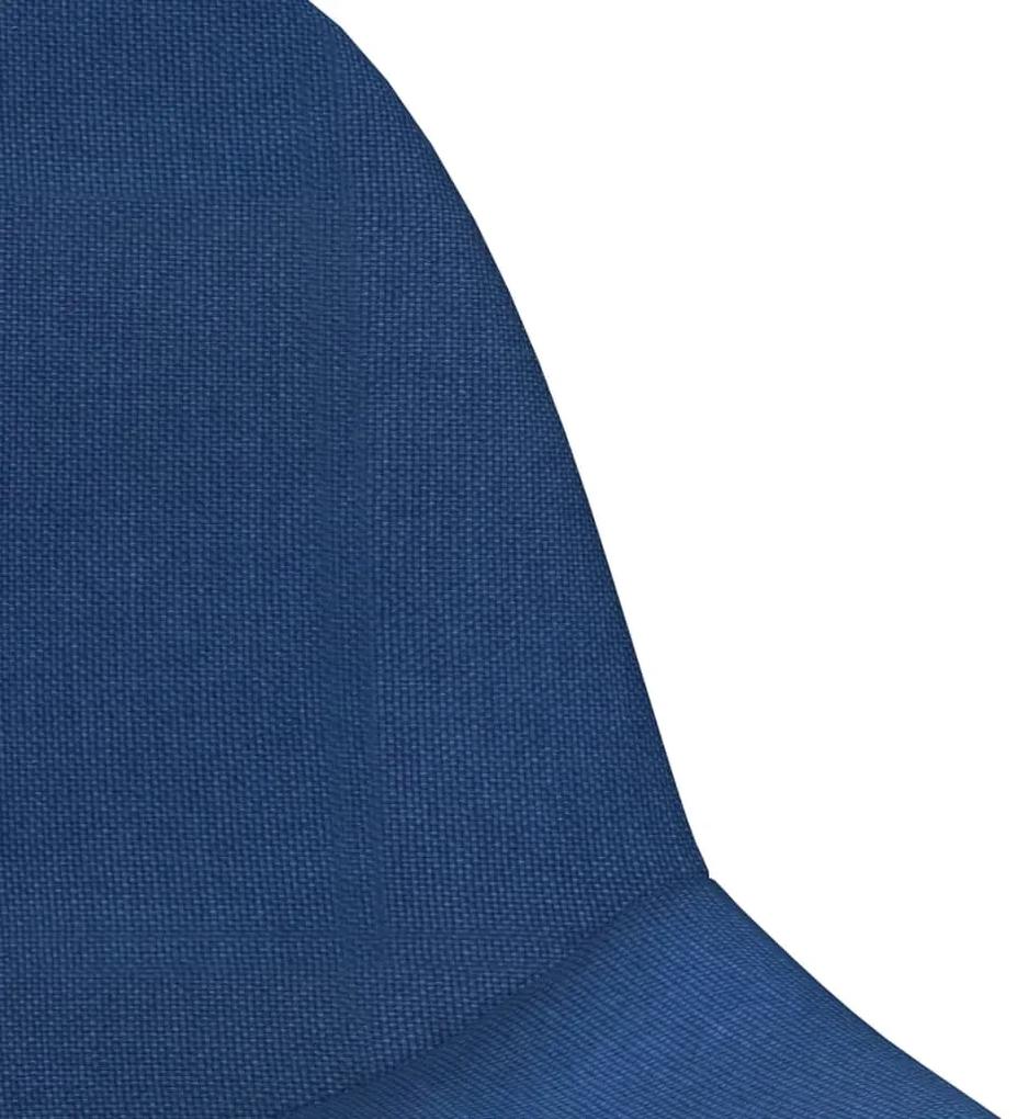 Scaun de bar, albastru, material textil 1, Albastru