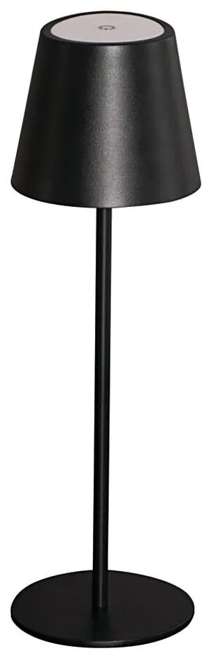 Lampă LED dimabilă de masă Kanlux 36321 INITA LED/1,2W/1800 mAh IP54 negru