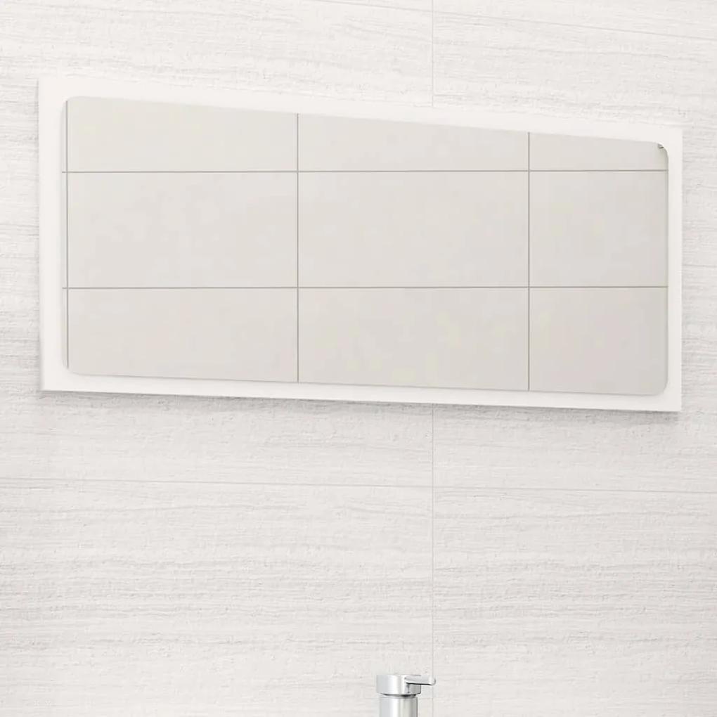Oglinda de baie, alb, 80x1,5x37 cm, PAL Alb, 80 x 1.5 x 37 cm