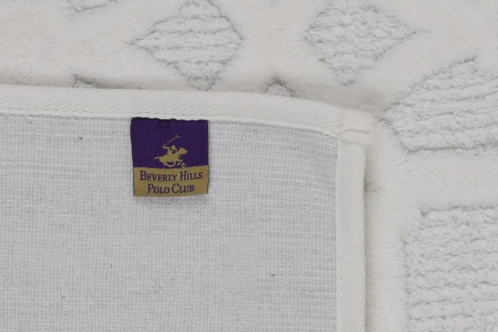 Set 2 covorase de baie, Beverly Hills Polo Club, Elena Cream, 100% bumbac