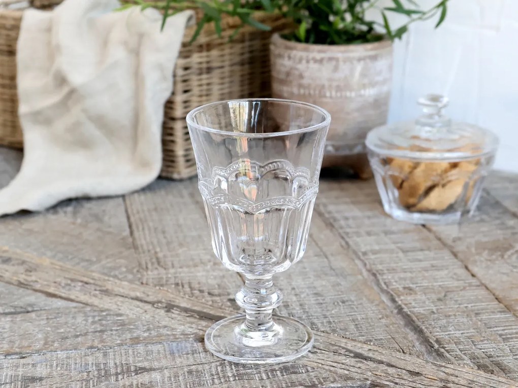 Pahar de vin, cu model perlat, Antoinette