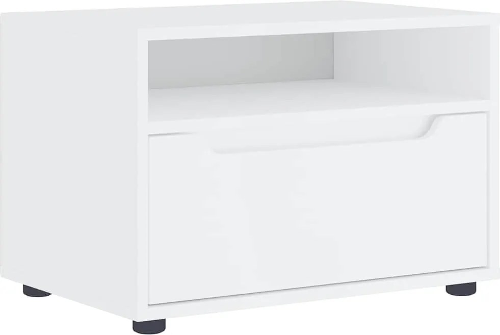 vidaXL Dulap TV "VISNES" alb 60x40x38 cm lemn de prelucrare