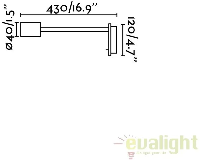 Aplica perete LED cu reader design modern minimalist LESER 41026