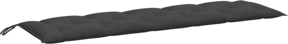 vidaXL Pernă bancă de grădină, melanj antracit, 180x50x7 cm, textil