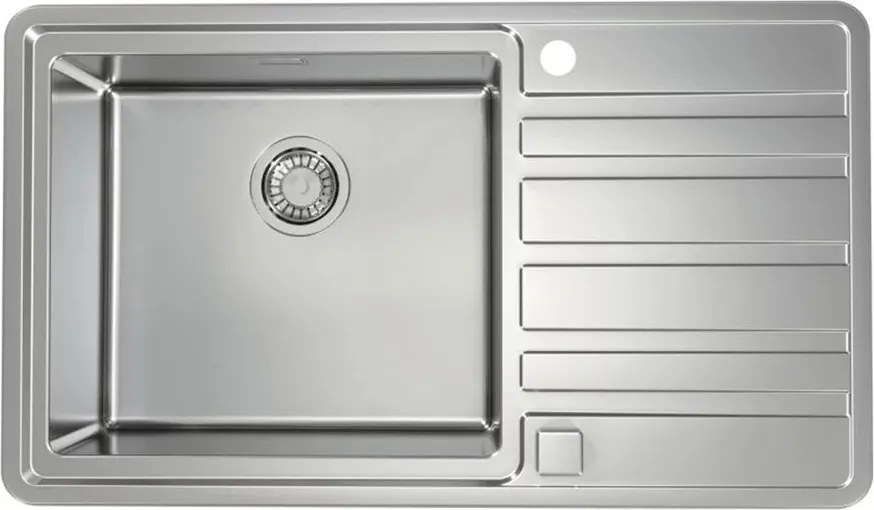 Chiuveta inox Alveus Rando 50 Satin 87x51 cm stanga