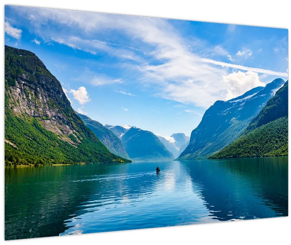 Tablou - Lacul Lovatnet (90x60 cm)