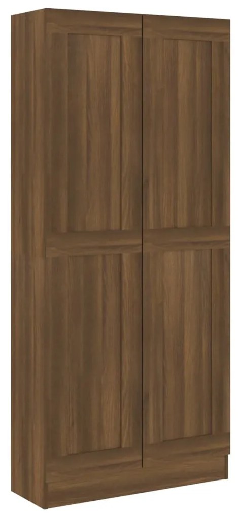 815116 vidaXL Bibliotecă, stejar maro, 82,5x30,5x185,5 cm, lemn prelucrat