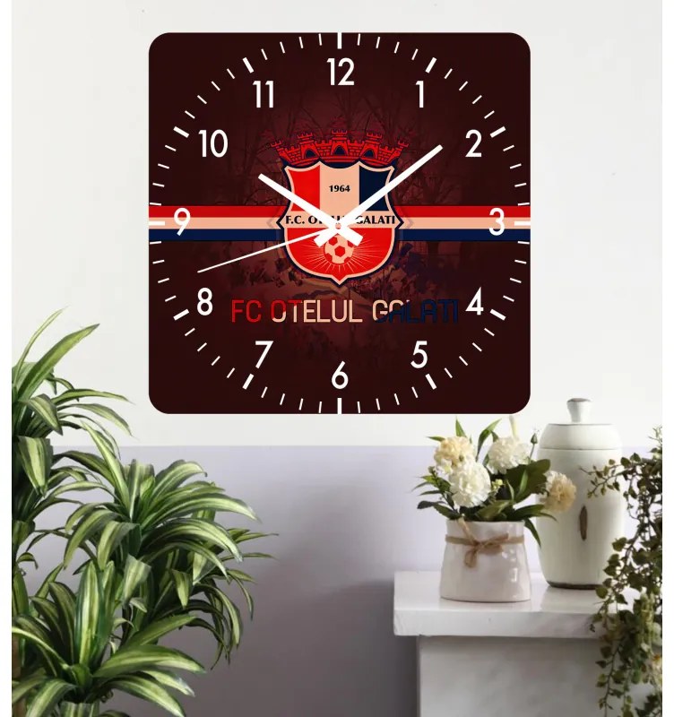 Ceas de perete FC Otelul Galati -30x30 cm