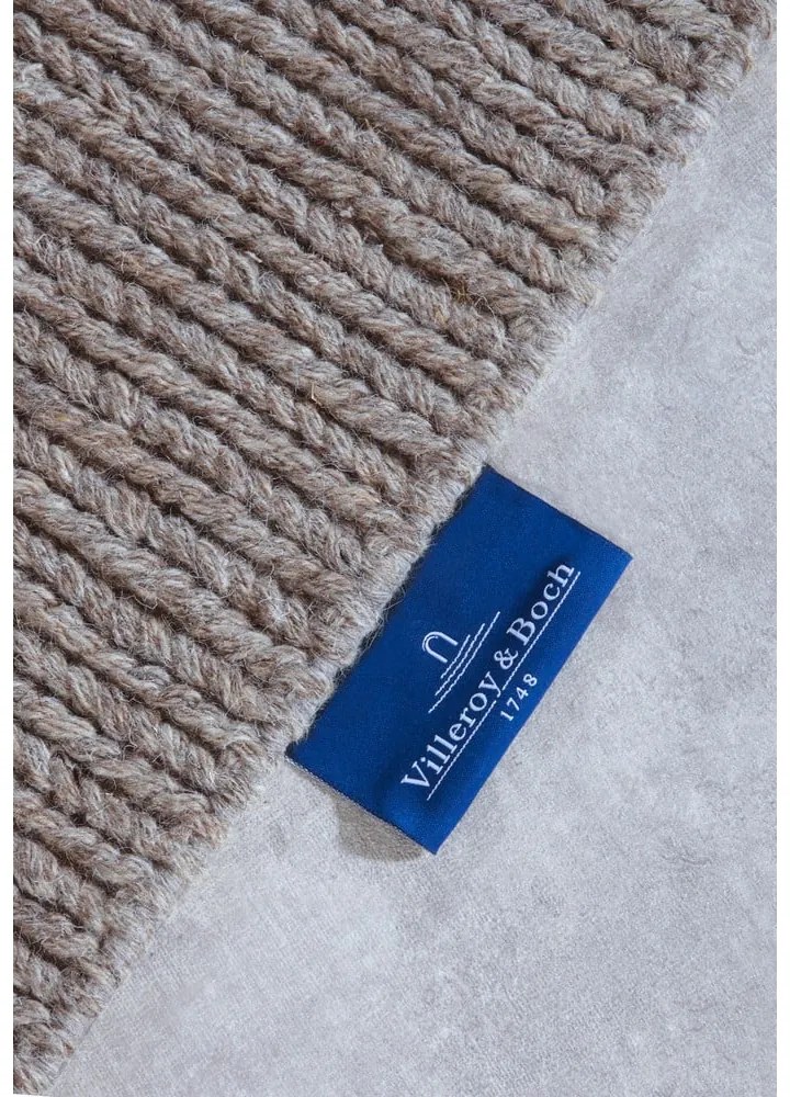 Covor maro deschis țesut manual din lână 80x150 cm Francois – Villeroy&amp;Boch