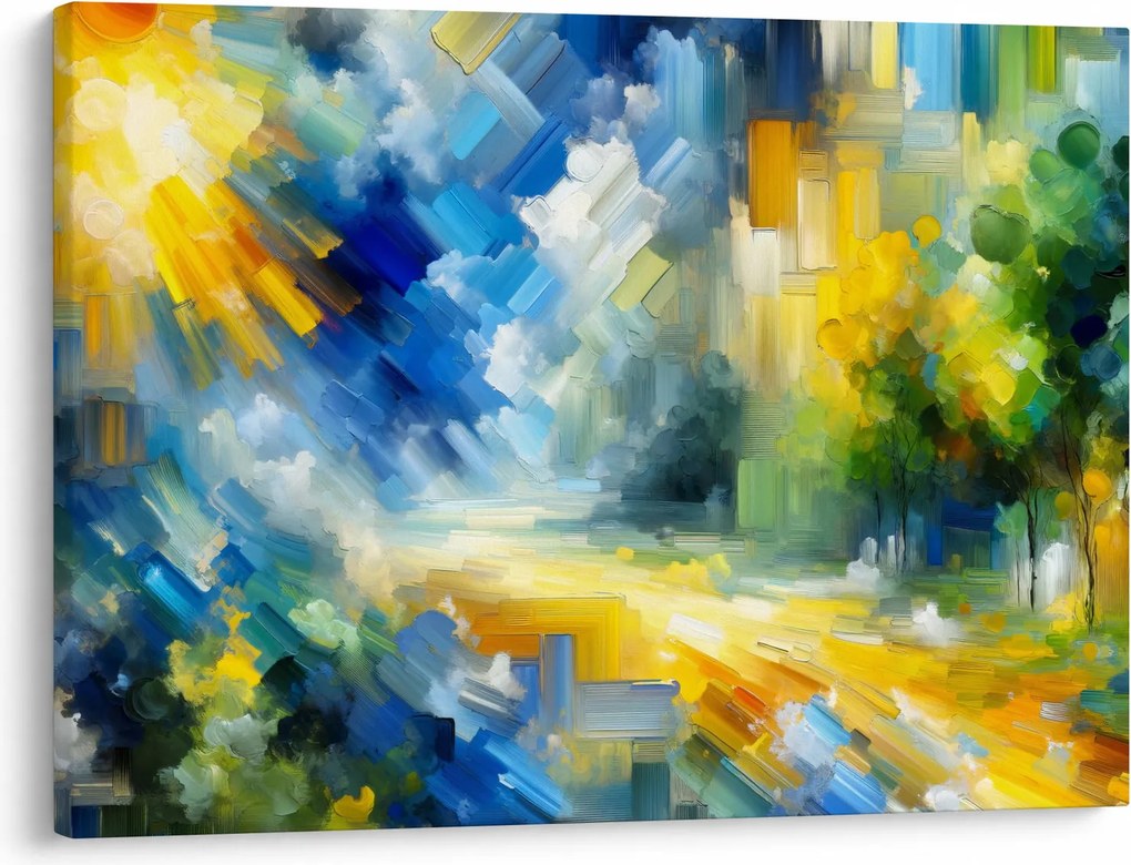 Tablou - Zi însorită abstractă (70x50 cm)