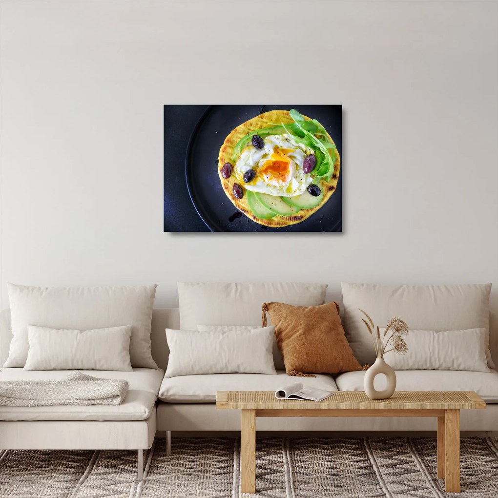 Tablou pe sticlă cu clătită sănătoasă (70x50 cm)