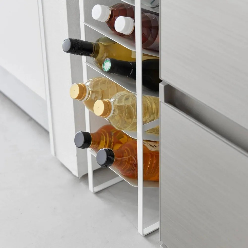 Raft pentru sticle de vin alb din metal număr de sticle 16 20x88,5x19 cm Tower – YAMAZAKI