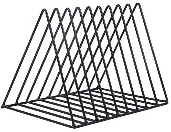 Suport pentru reviste Alvin, negru