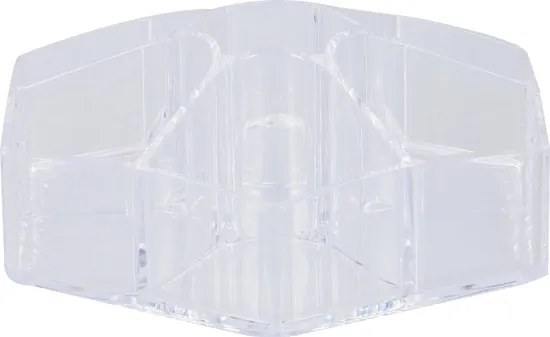 Organizator pentru cosmetice DELUXA ø 23 cm, transparent
