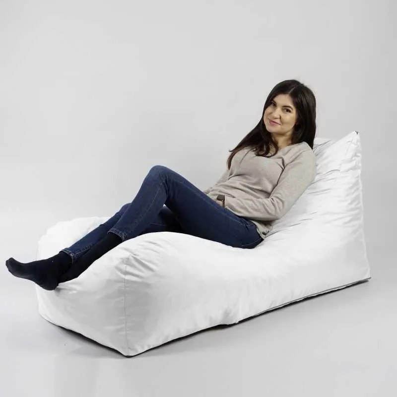 Fotoliu Looloop Pufrelax, Material Impermeabil - Alb