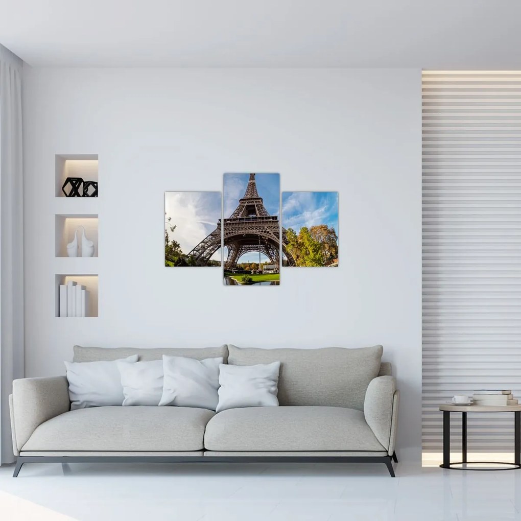 Tablou - Turnul Eiffel colorat (90x60 cm)