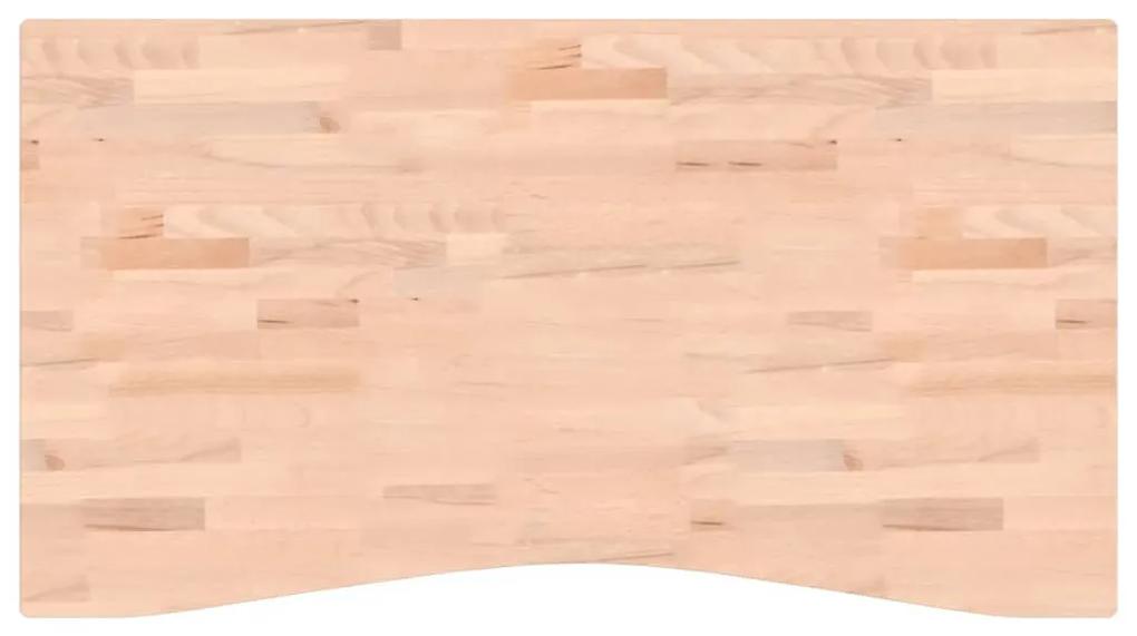 356047 vidaXL Blat de birou, 110x(55-60)x4 cm, lemn masiv de fag