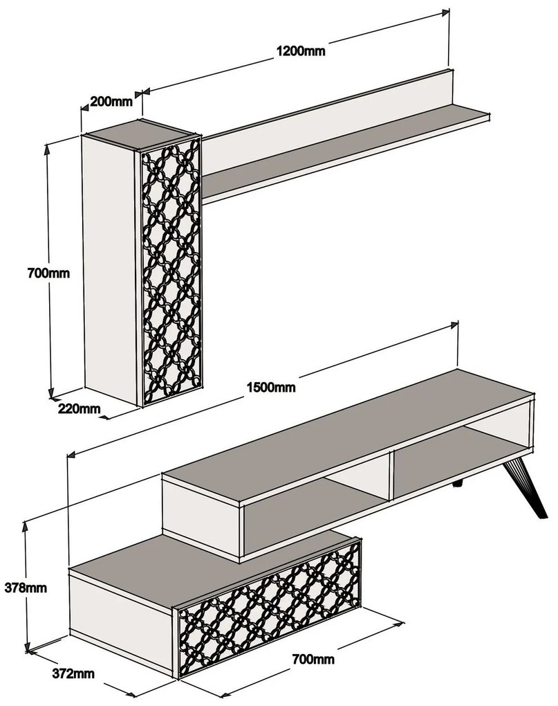 Mobilier living Komite (Nuc + chalcedon) . 1095583