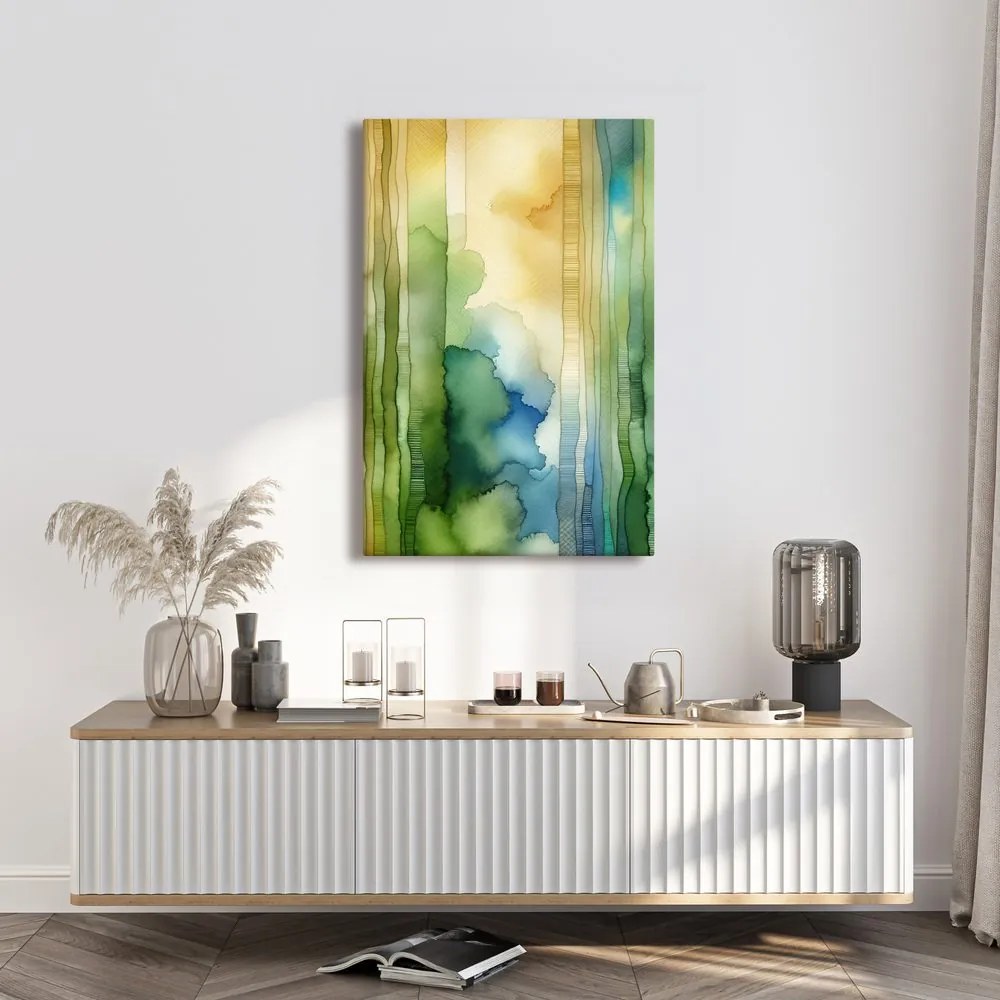 Tablou atmosferă forestieră abstractă